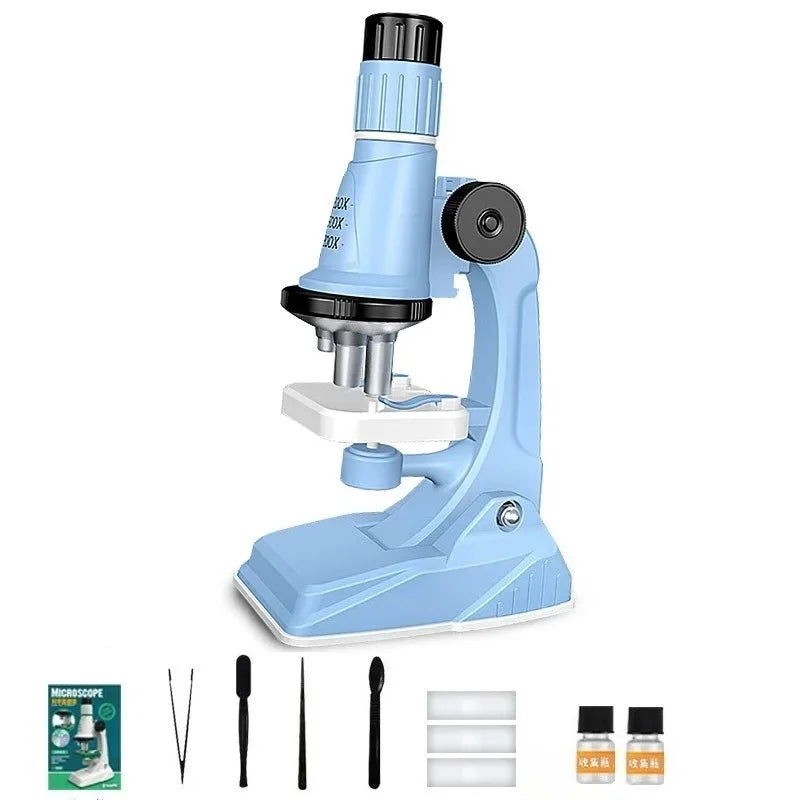 Kids Pocket Microscope with LED Light - 200x to 1200x Zoom for STEM Learning