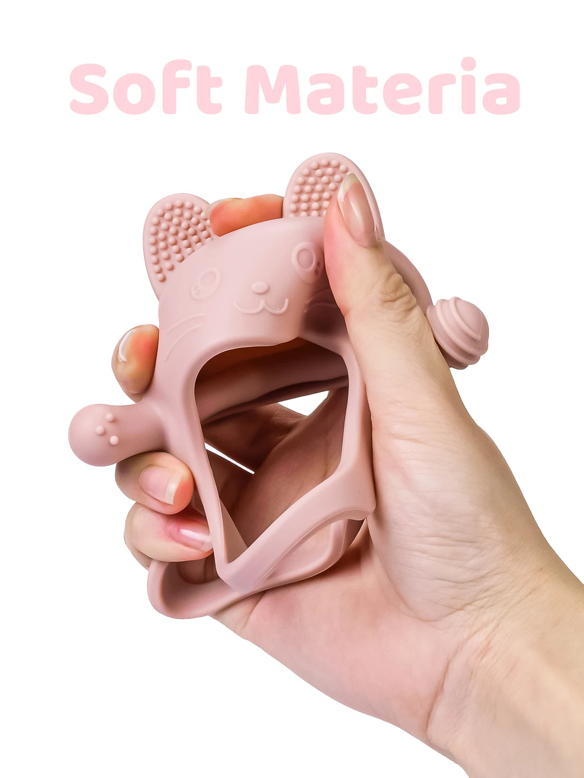 Chick-Shaped Silicone Teether Gloves for Babies