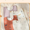 Soft Cotton Waterproof Baby Bibs (3-Pack, U-Shaped Design)