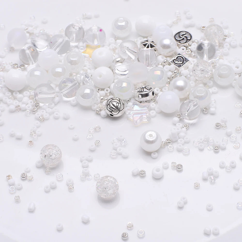 Mixed Color Czech Glass Seed Beads for Jewelry Making – Round Spacer Beads Assortment