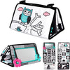 High-Contrast Tummy Time Baby Mirror with Crinkle Cloth Book and Teether
