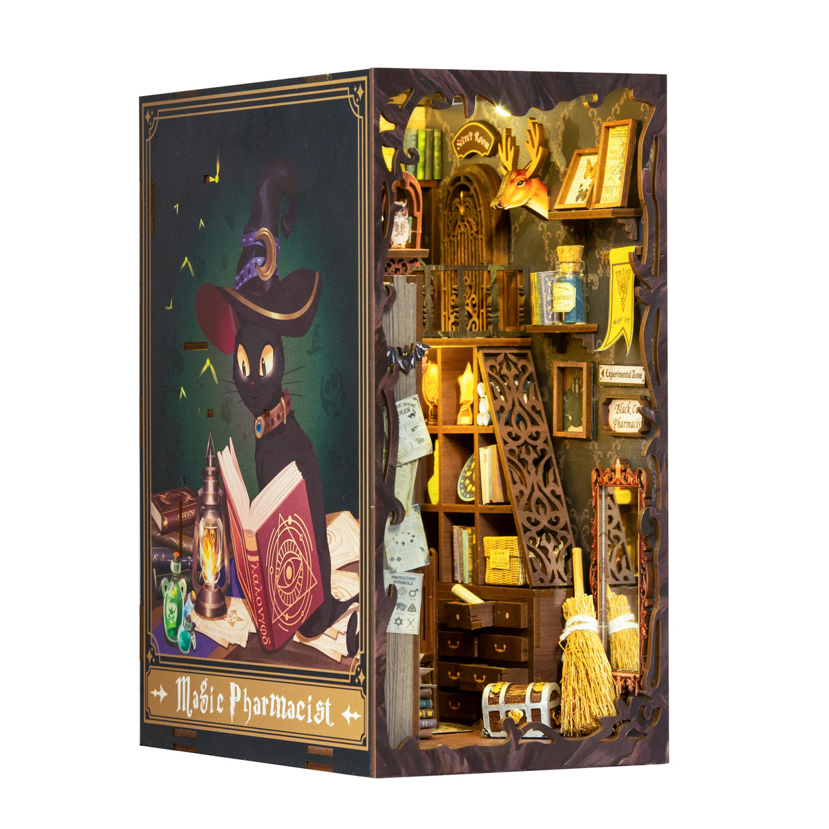 Eternal Bookstore DIY Book Nook Kit with LED Lighting