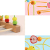 Wooden Bead Maze Roller Coaster Toy for Toddlers