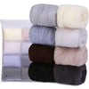 8-Color Wool Roving for Needle Felting – 100% Natural Fiber Craft Set