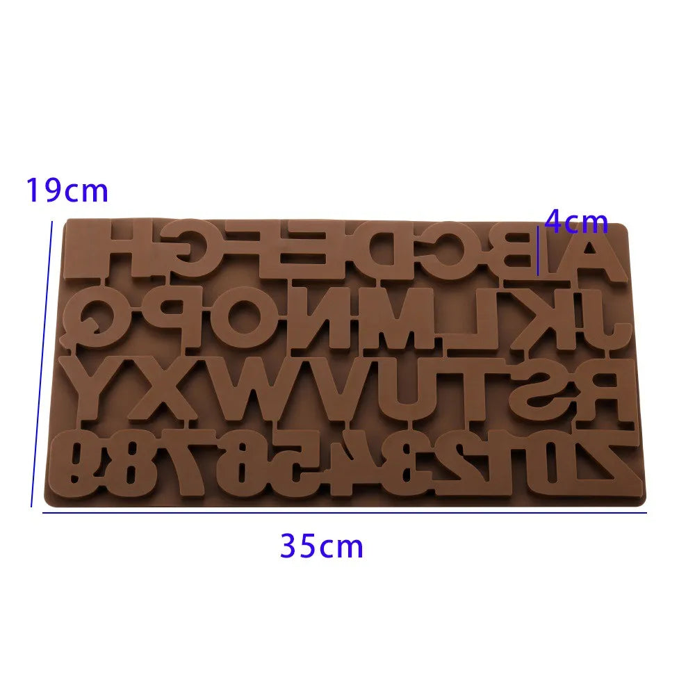 Alphabet & Number Silicone Mold for Epoxy Resin Jewelry Making