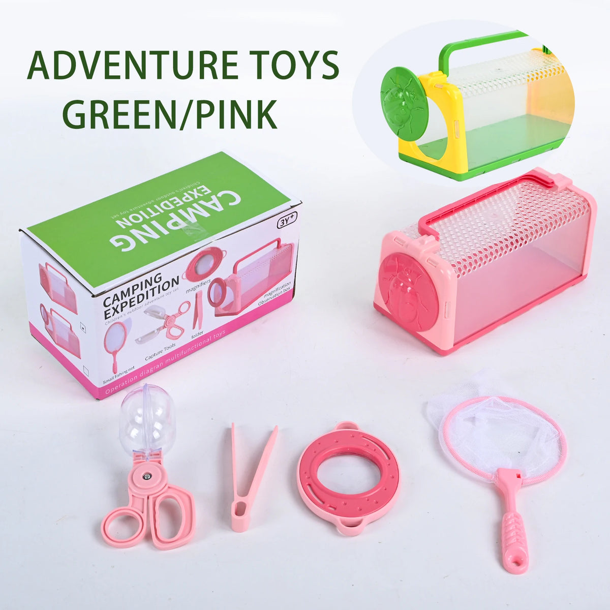 Kids' Insect Exploration Kit with Observation Box and Magnifier