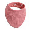 Organic Cotton Muslin Baby Bib with Bandana Style