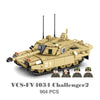 Military Hummer Tank Building Blocks Set