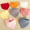 Soft Cotton Muslin Baby Bandana Bibs (4-Pack) for Feeding & Teething