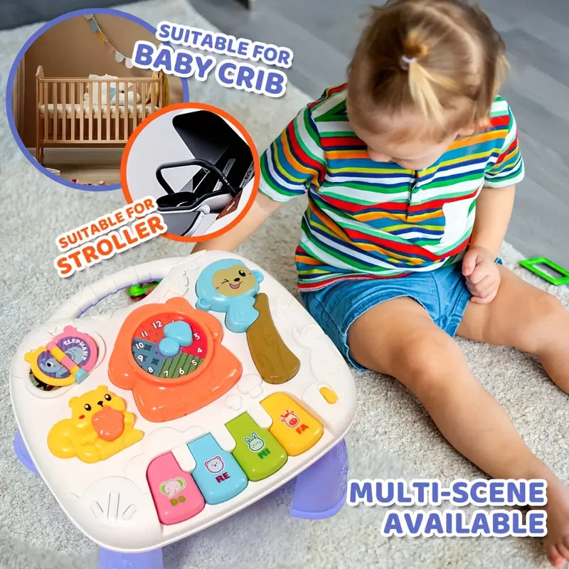 Baby Interactive Learning Table with Animal Sounds & Piano Keys