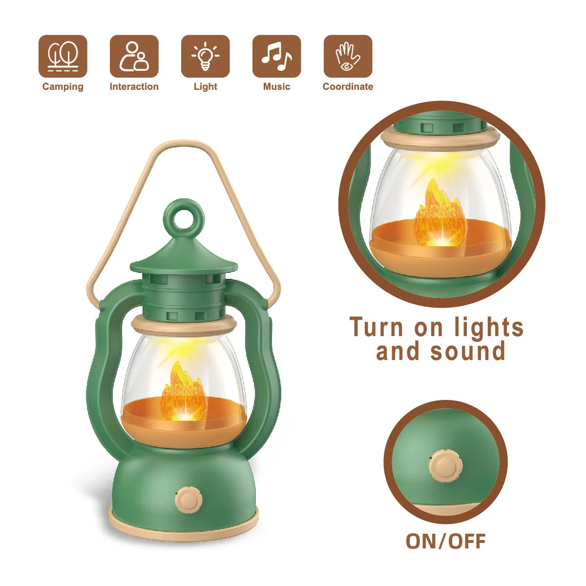 Interactive Kids Camping Playset with Light & Sound Effects