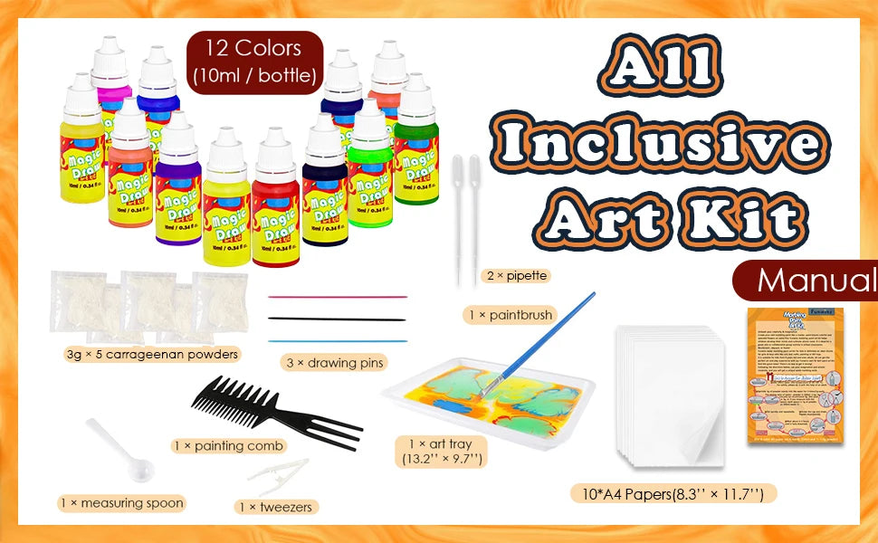Kids Water Marbling Painting Kit