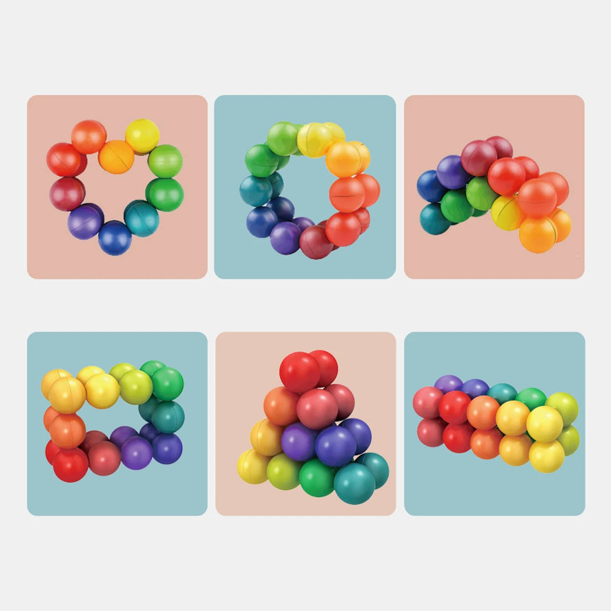 3D Rotating Sensory Fidget Balls for Stress Relief and Focus