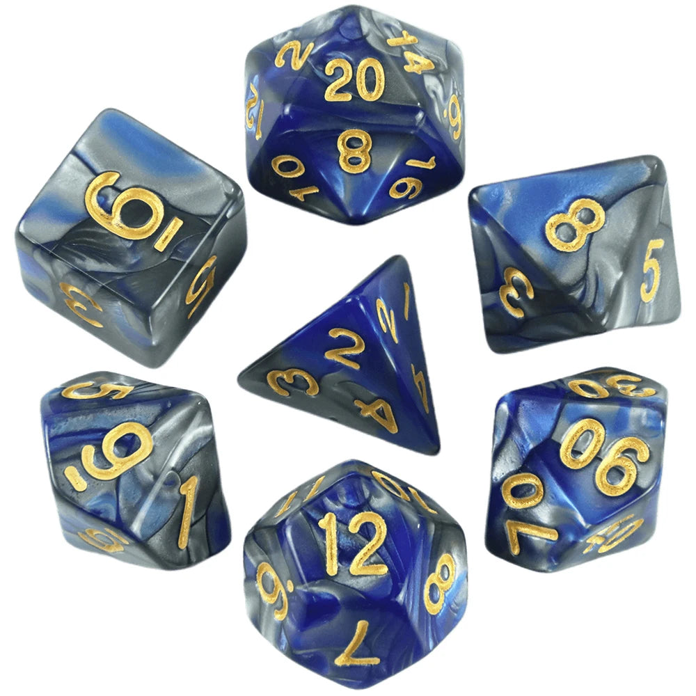 Polyhedral Dice Set (7 Pieces) for Tabletop RPGs