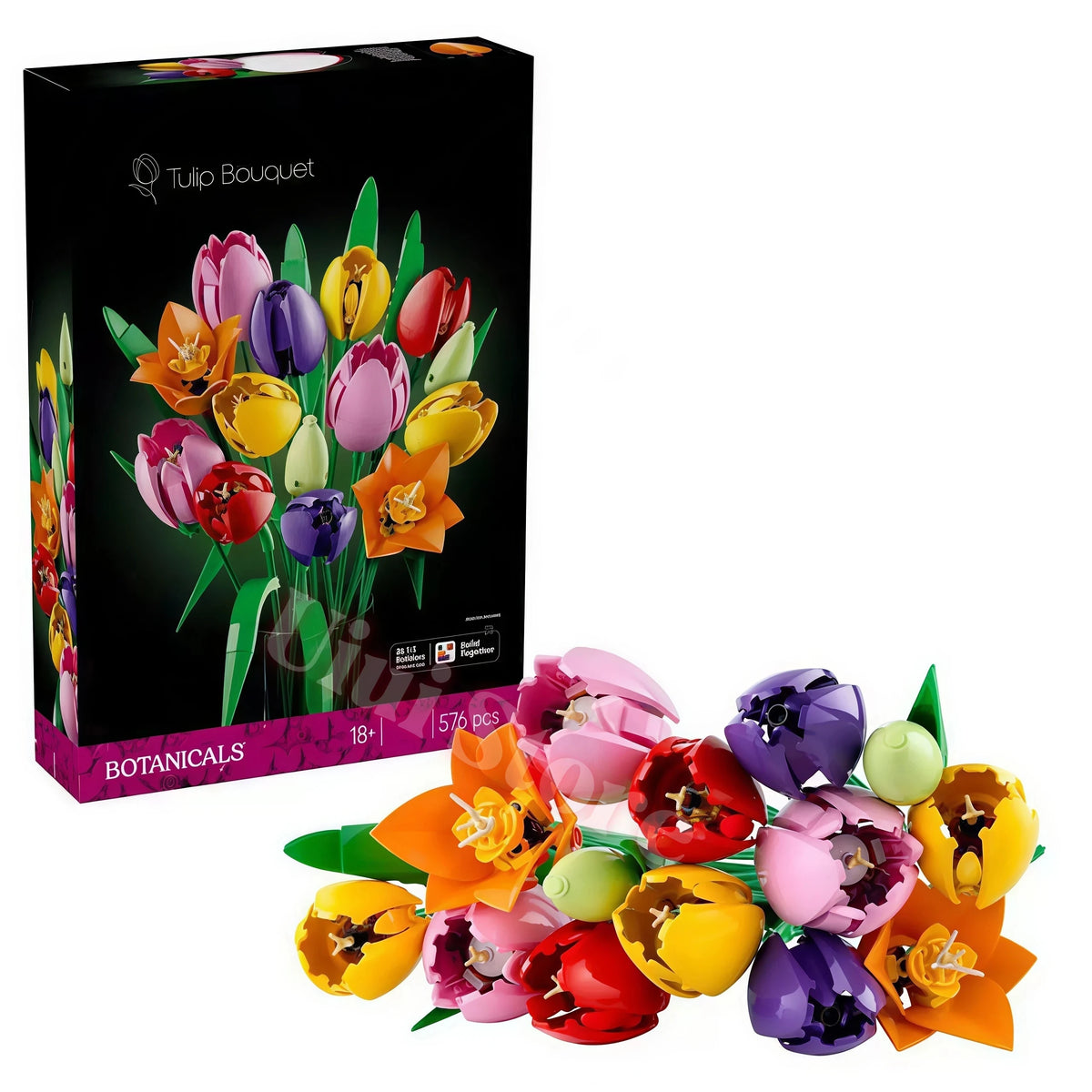 DIY Flower Bouquet Building Blocks Set