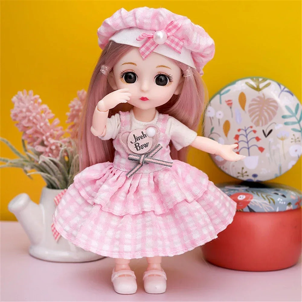 Posable Princess Doll with Outfit and Shoes
