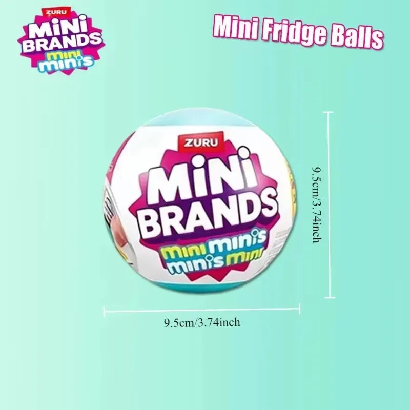 Mini Brands LED Light-Up Mini Fridge Balls product packaging and display