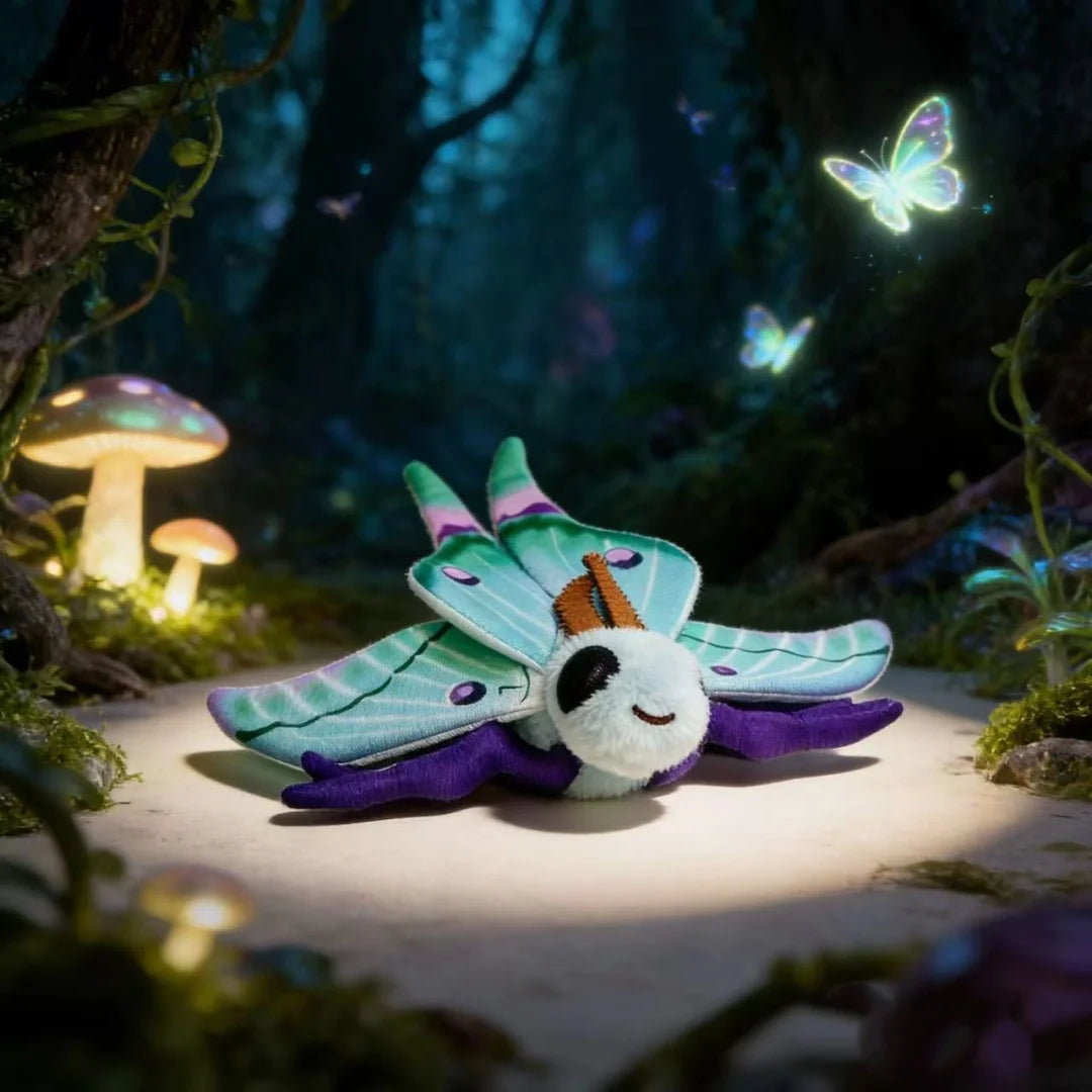 Luna Moth Plush Toy – Lifelike Soft Stuffed Animal