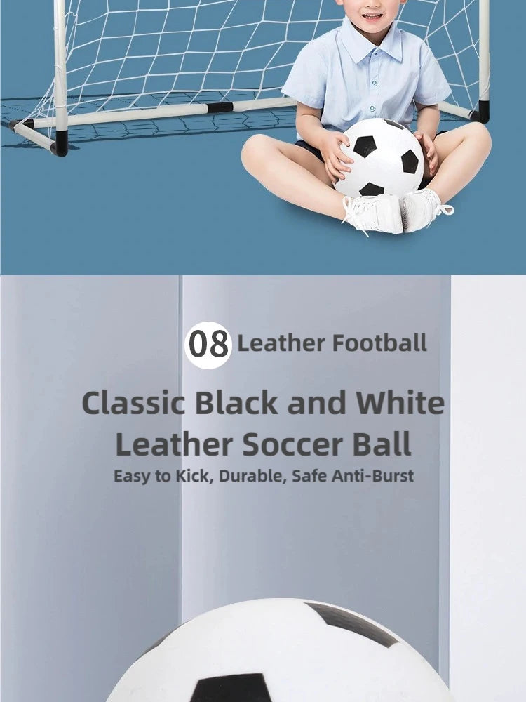 Foldable Soccer Goal Set with Ball and Pump