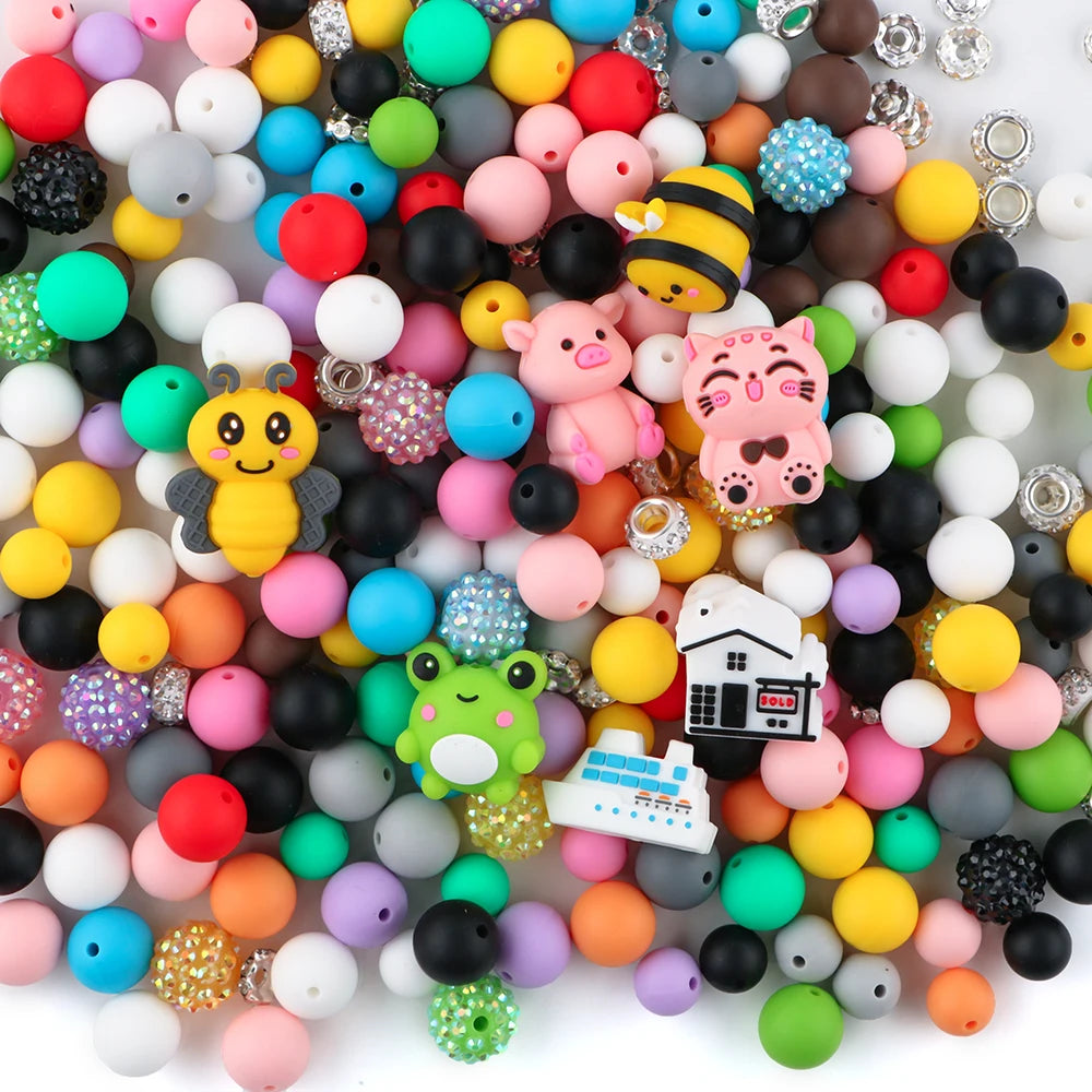 3D Animal Silicone Beads Set for Jewelry Making
