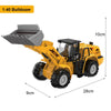 Diecast Engineering Vehicle Set for Kids - 4-Piece Construction Toy Collection