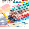 Acrylic Marker Set with Soft Brush Tips – 12 Colors