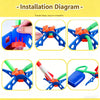 Glowing Stomp Rocket Launcher for Kids – Outdoor Step-to-Launch Toy with Soft Foam Tip