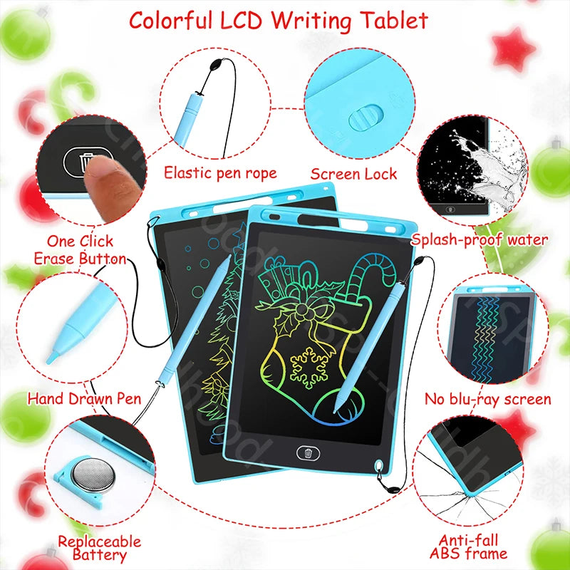LCD Writing Tablet for Kids – Doodle Board with Lock Function