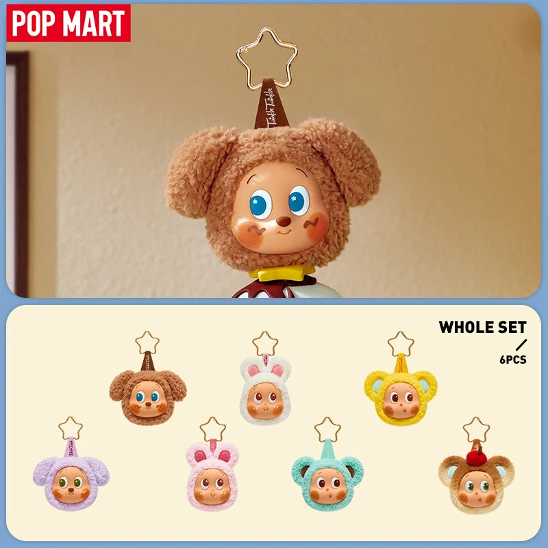 A set of six cute animal-themed earbud case covers featuring various colors and textures.