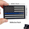 Reflective American Flag Tactical Patch with Glow-in-the-Dark Detail