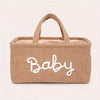 Portable Fleece Baby Diaper Caddy Organizer