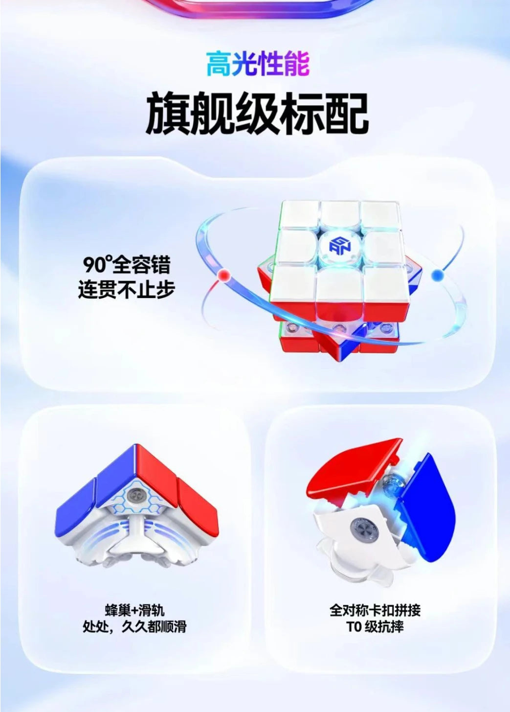 GAN i4 Smart Magnetic Speed Cube with App Connectivity