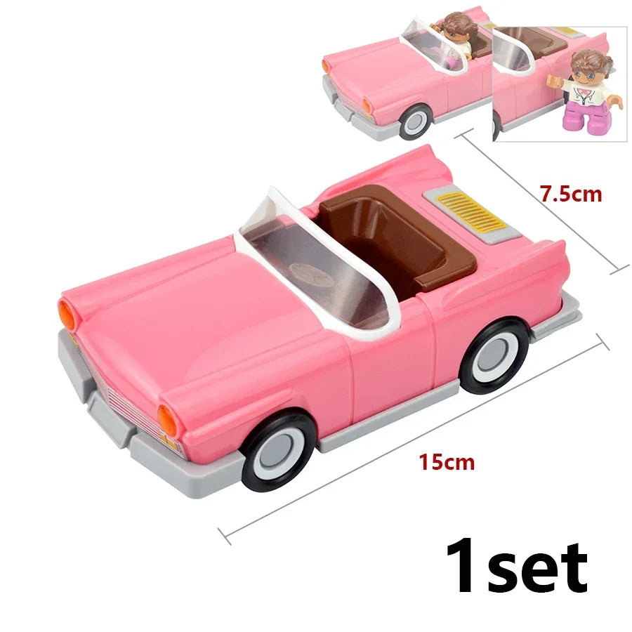 Large Building Blocks Traffic Series Vehicles Set