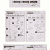 Instruction manual pages showing assembly steps and finished product of a 6-in-1 DIY Solar Robot Kit for Kids