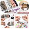 15mm Printed Silicone Beads Value Pack – 20 Pieces for DIY Jewelry & Crafts