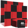 Acoustic Foam Panels for Soundproofing (48-Pack)
