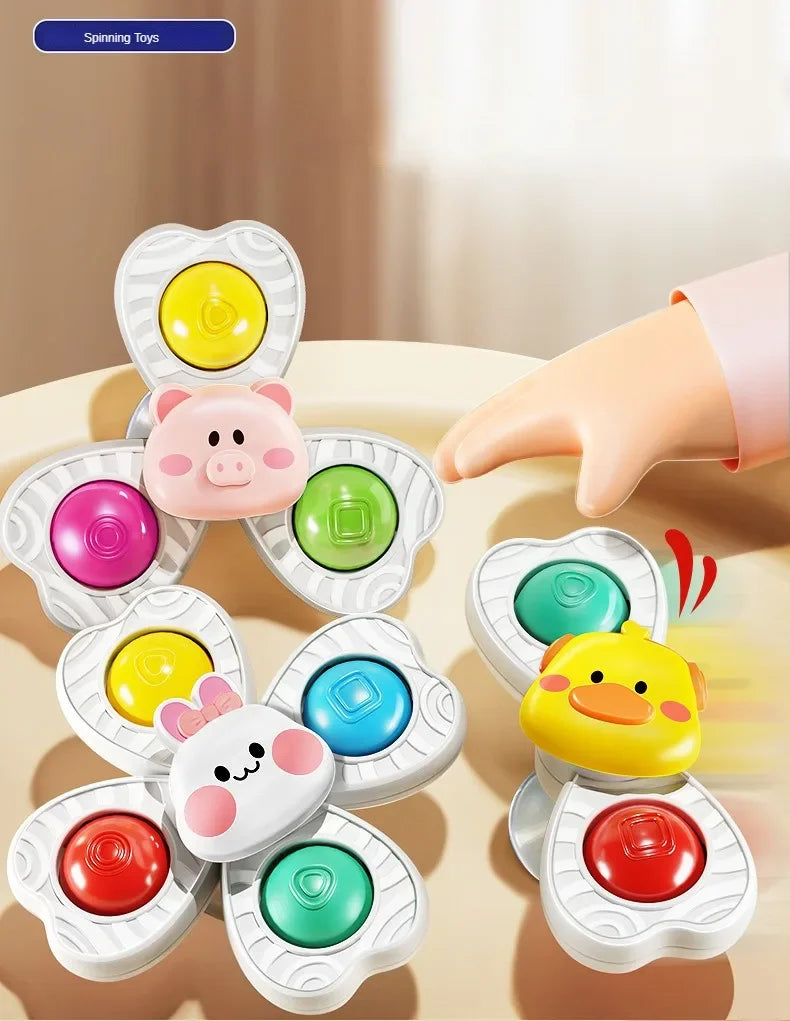 Spinning Suction Cup Bath Toys for Toddlers