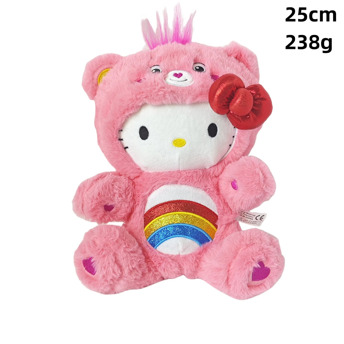 Rainbow Bear Plush Toy – Soft & Colorful Companion