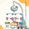 Baby-Kinderbett-Mobile mit rotierender Musikleuchte und Spielzeugen