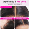 6x5 HD Transparent Lace Front Wig with Pre-Cut Glueless Design, Kinky Curly Human Hair