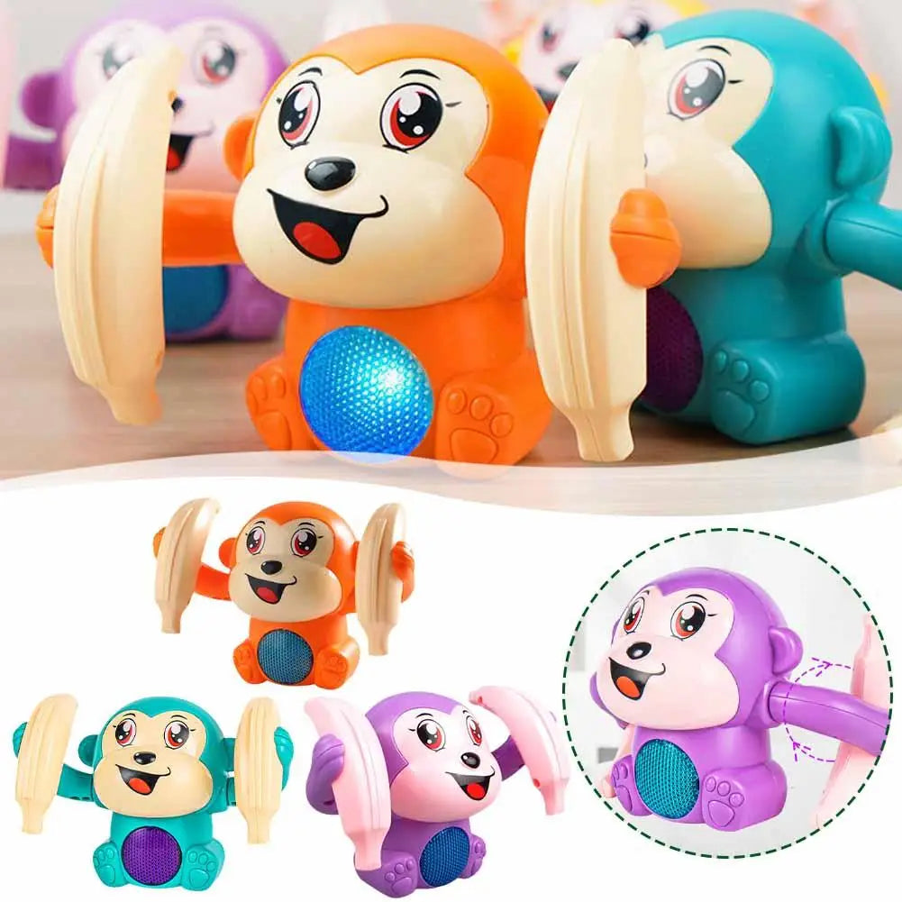 Tumbling Monkey Toy with Music, Lights & Sensor Actions