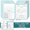 A double-sided number sense place value and arithmetic skills learning chart for kids featuring number lines and activities.