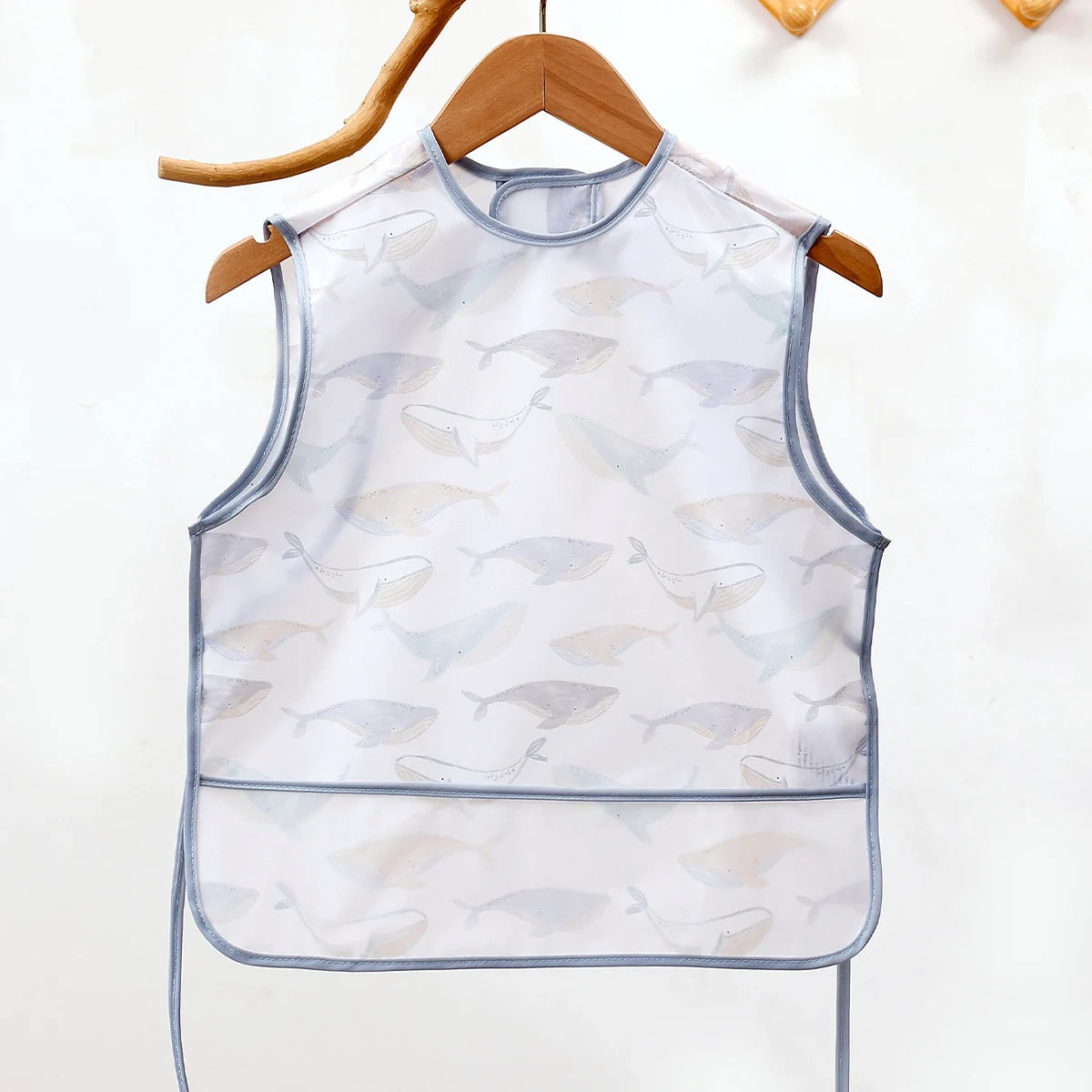 Waterproof Baby Full-Coverage Feeding Bib with Long Sleeves