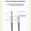 A diagram showing the dimensions of a 6.5mm antioxidant metal joint instrument cable with a right-angle connector.