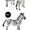 Realistic Wild Animal Figures - Leopard, Tiger, Lion, Elephant, Zebra Set