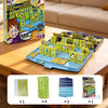 A box and game board of Guess the Animal, a family educational game for kids, with components shown.
