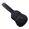 Black padded water-resistant guitar bag designed for 41-inch acoustic and classical guitars.