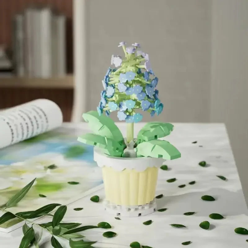 DIY Mini Flower Building Block Kit – Everlasting Desktop Decor