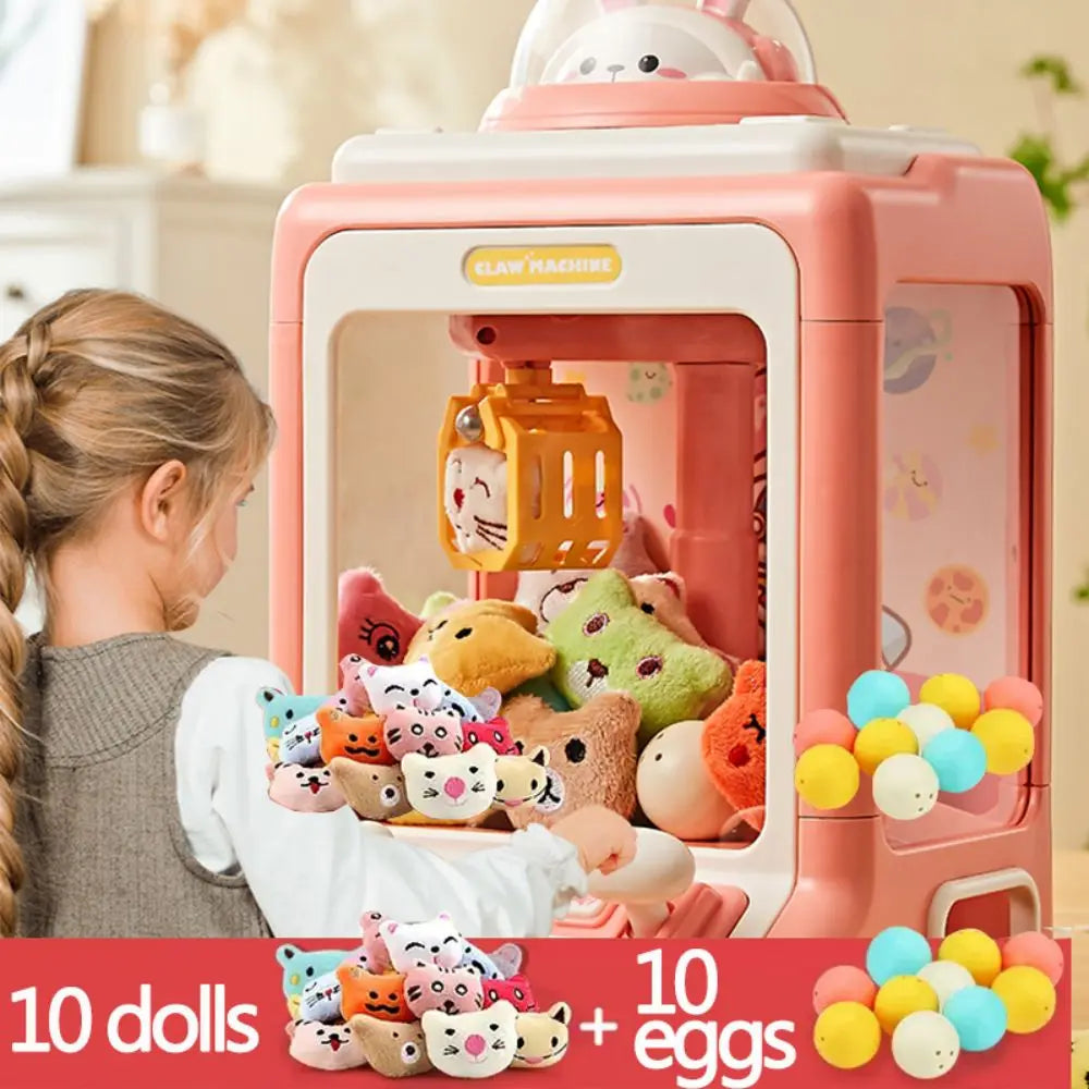 Mini Claw Machine Toy with Lights and Music for Kids