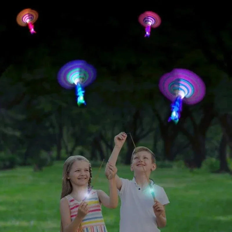 Glow-in-the-Dark Flying Arrow Helicopter Toy with LED Lights